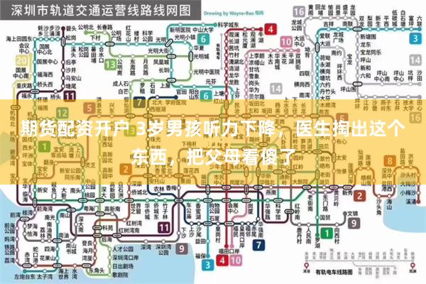 期货配资开户 3岁男孩听力下降，医生掏出这个东西，把父母看傻了