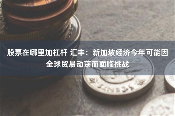 股票在哪里加杠杆 汇丰：新加坡经济今年可能因全球贸易动荡而面临挑战