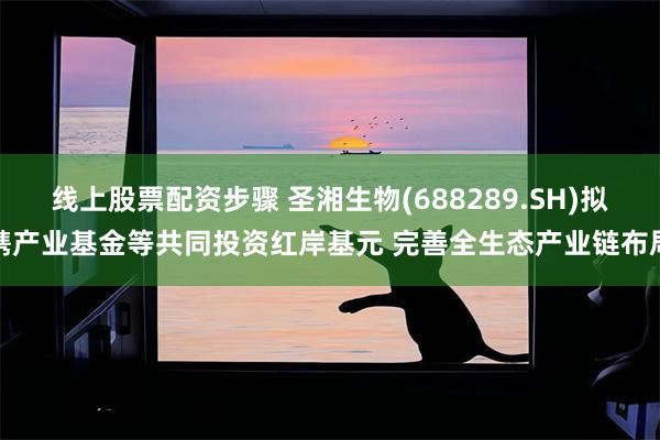 线上股票配资步骤 圣湘生物(688289.SH)拟携产业基金等共同投资红岸基元 完善全生态产业链布局
