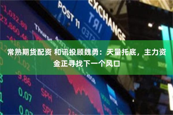 常熟期货配资 和讯投顾魏勇：天量托底，主力资金正寻找下一个风口